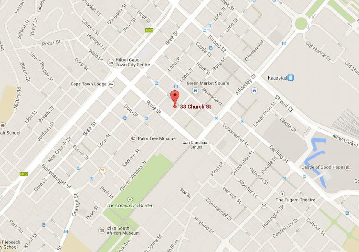 žemėlapis church street, Cape Town 