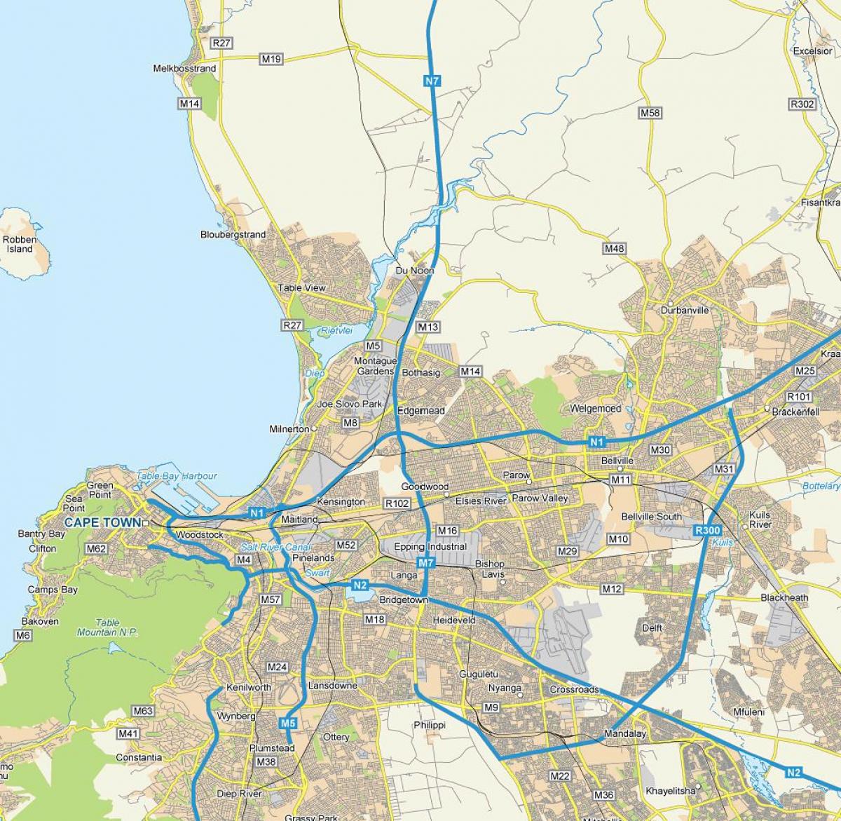žemėlapis edgemead keiptaunas