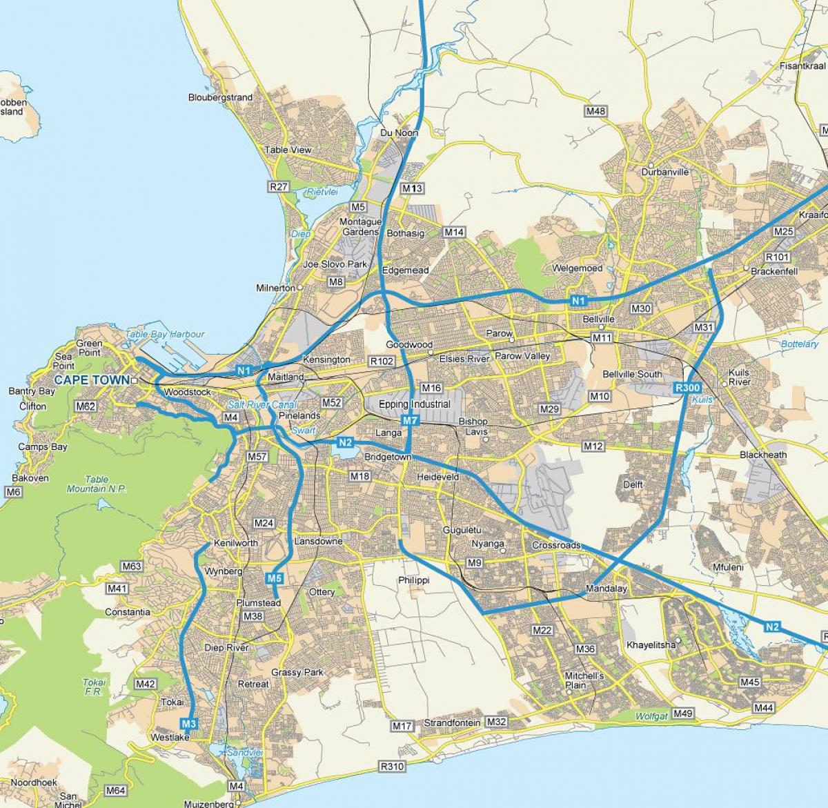 žemėlapis epping keiptaunas