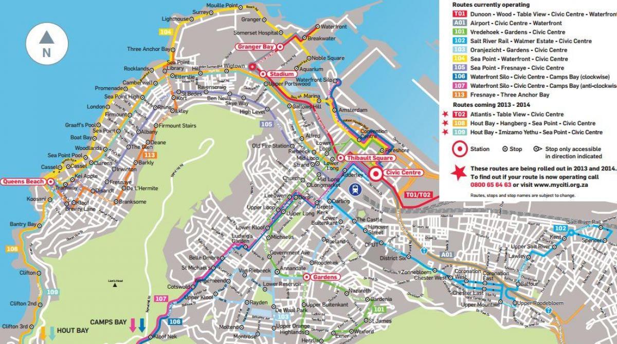 žemėlapis golden arrow autobusų maršruto