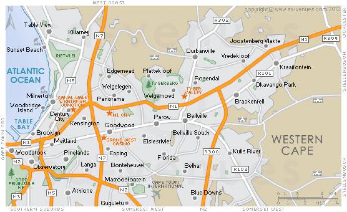 žemėlapis plattekloof