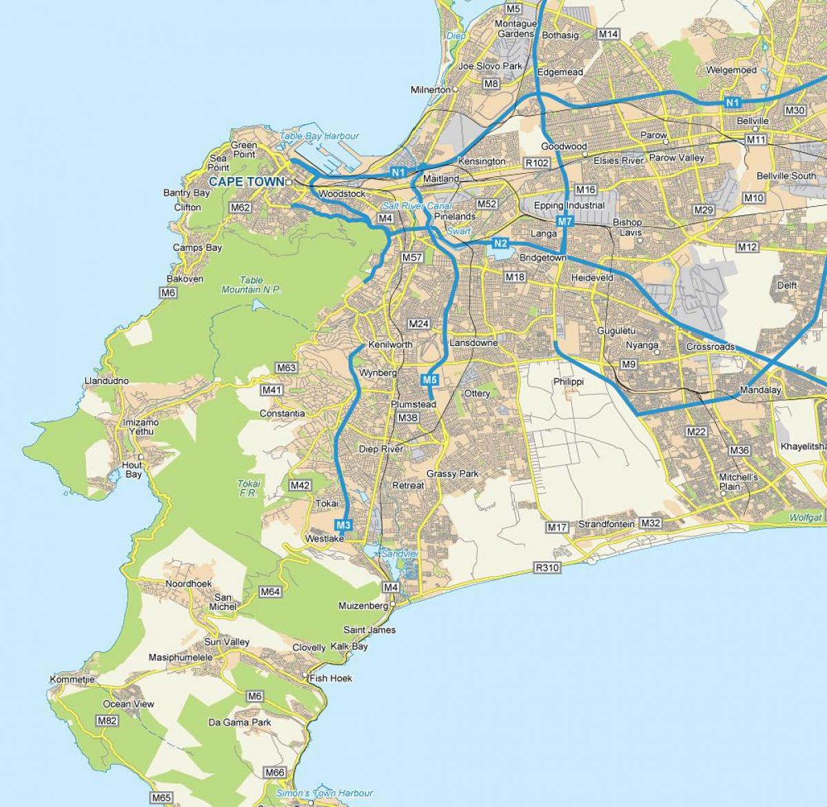 žemėlapis plumstead keiptaunas