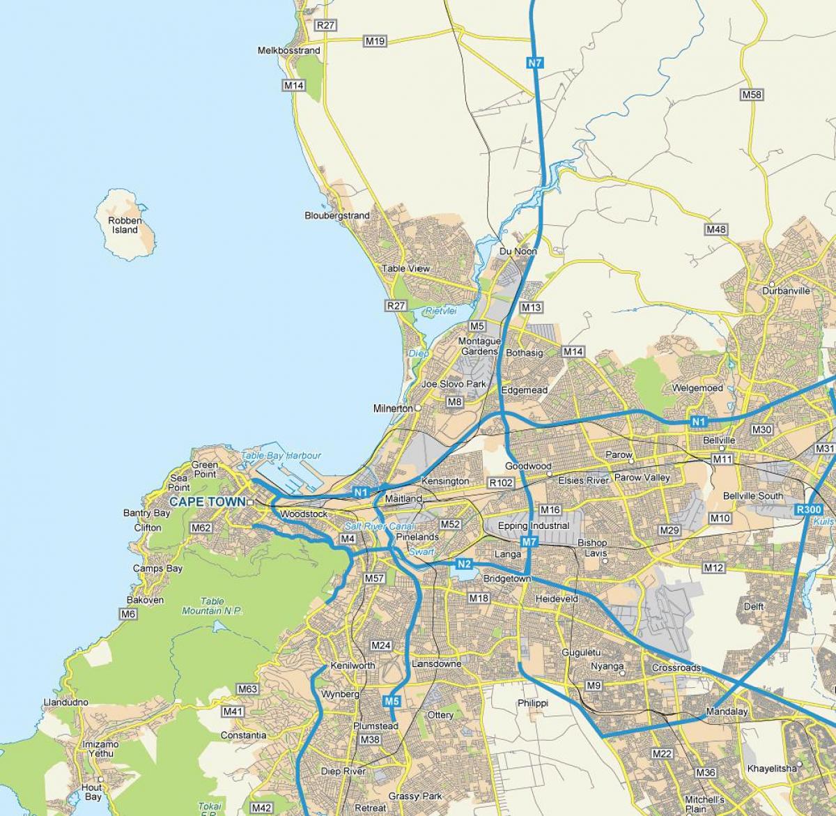 žemėlapis milnerton ir supa