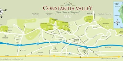 Žemėlapis constantia keiptaunas