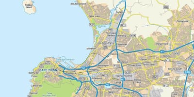 Žemėlapis milnerton ir supa