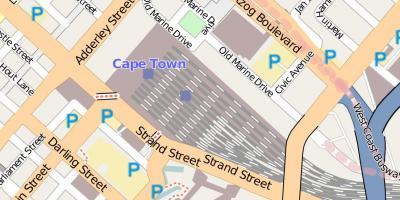 Žemėlapis barrack street, Cape Town