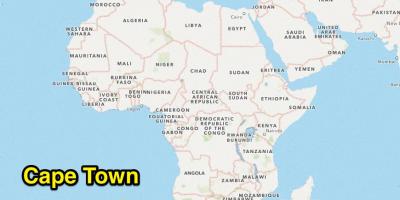 Keiptaunas miesto žemėlapį Pietų Afrika