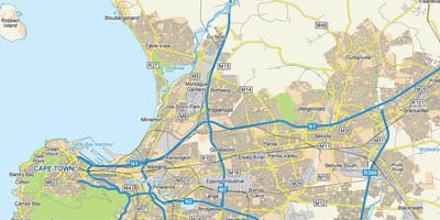 Žemėlapis edgemead keiptaunas
