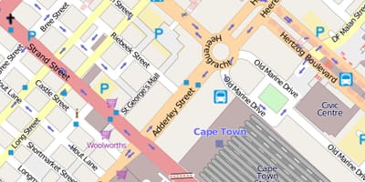 Žemėlapis heerengracht street, Cape Town
