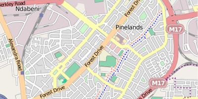 Žemėlapis maitland keiptaunas