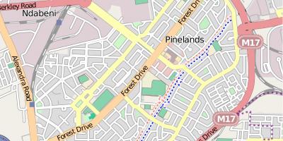 Žemėlapis maitland keiptaunas