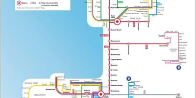Myciti autobusų maršruto žemėlapį