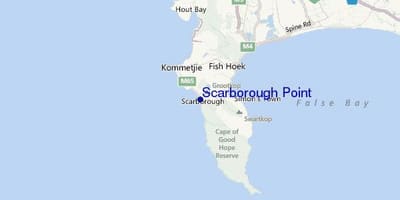 Žemėlapis scarborough keiptaunas