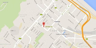 Žemėlapis wale street, Cape Town