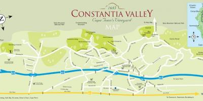 Žemėlapis constantia keiptaunas