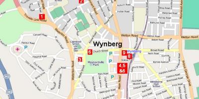  žemėlapis wynberg keiptaunas